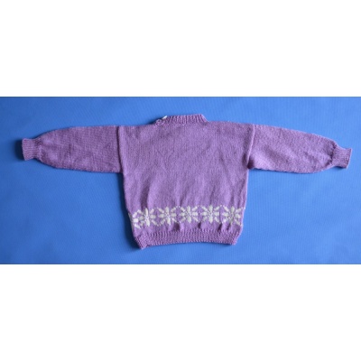 FIOLETOWY SWETEREK ROZM. ok 104-110