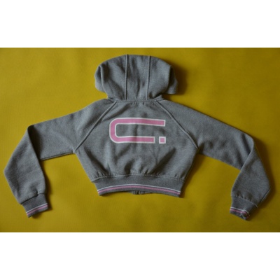 SZARA KRÓTKA BLUZA ROZM. S